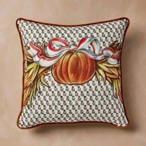 John Derain fall pumpkin pillow nwt